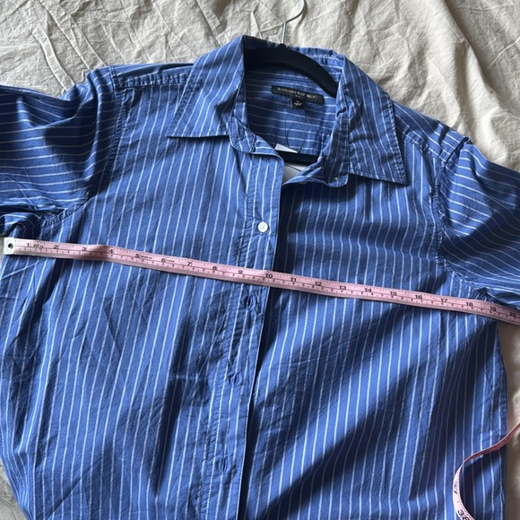 Banana Republic Striped Button Up NWT - Picture 4 of 4